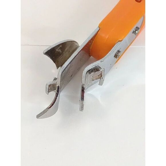 Vintage Ekco Bottle Opener Retractable Corkscrew Wine Opener- Orange Made in USA - Picture 9 of 12